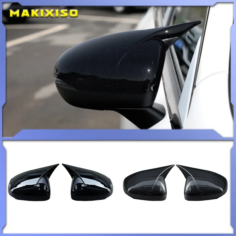 

2pcs/set Car Horns Rearview Mirror Cover For Mercedes Benz A Class CLA W177 C118 2019-2021 Left Hand Drive Mirror Cover