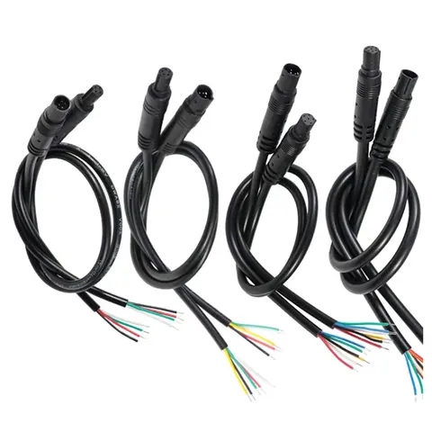 DIY Plug 4pin 5pin 6pin 8pin Male to Female Cord Car DVR Camera Extension Connector Cable HD Monitor Vehicle Rear View Wire 8 best sales wire rear camera 8 pin - №8