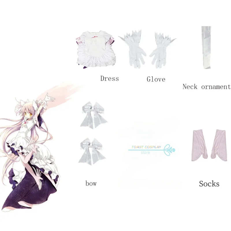 Anime Puella Magi madoka Magica kaname cosplay Costume Women Halloween Party Gifts Dress Wig