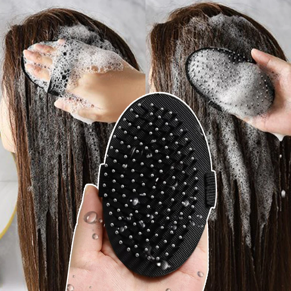 Strap-on Bath Massage Air Cushion Comb Gentle Head Shampoo Massage Combs Portable Wet Dry Hair Brush Styling Hairdressing Tools