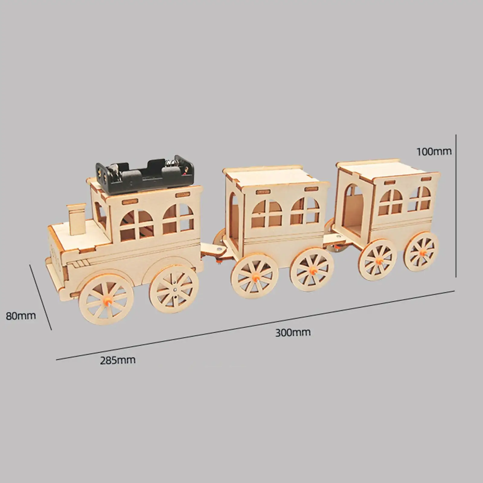 Kit modello di treno piccolo kit di costruzione stelo autoassemblante per bambini