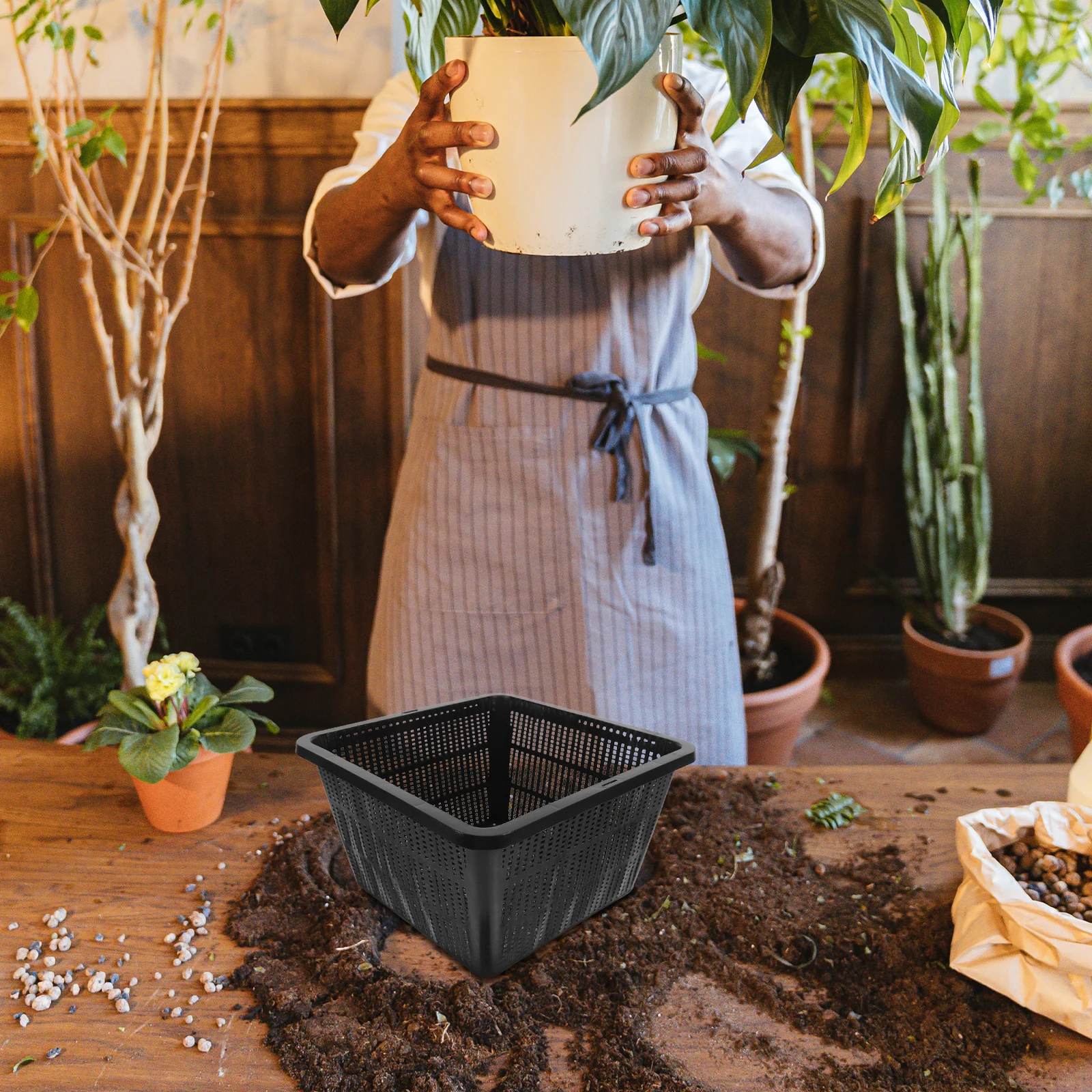 

2Pcs Hydroponic Planting Baskets Soilless Cultivation Pots for Indoor Vegetable Gardening Portable Hydroponics Equipment