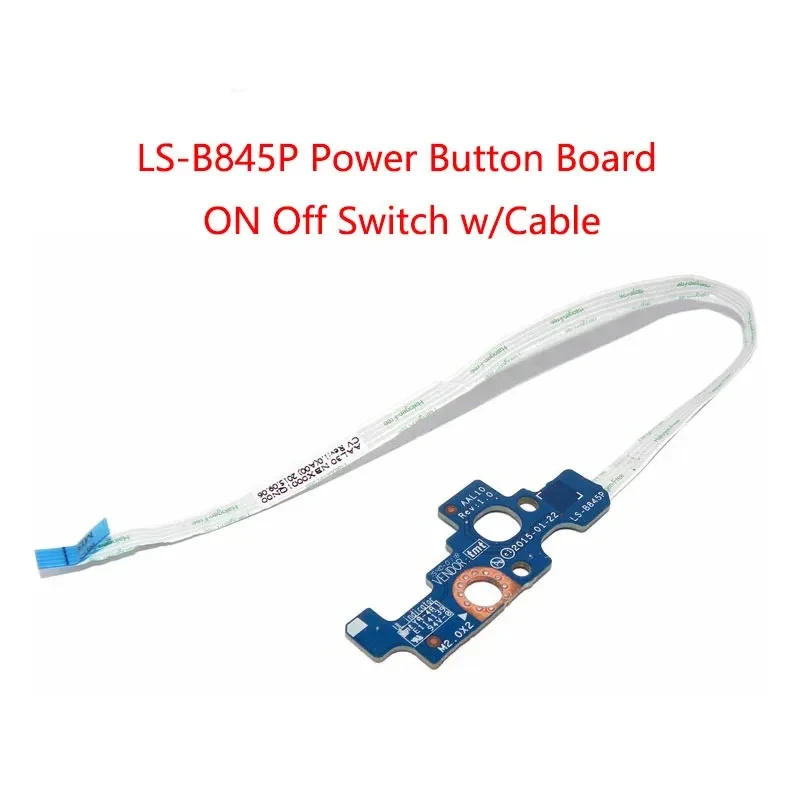 LS-B845P Power Button Board ON Off Switch with Cable Replacement for Dell Inspiron 17 5755 5758 5759 5455 T2CVC 0T2CVC