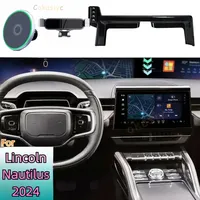 For Lincoln Nautilus 2024 Phone Holder Car Magnetic MagSafe Wireless Charging GPS Support Mobile Phone Mount Car Screen Base