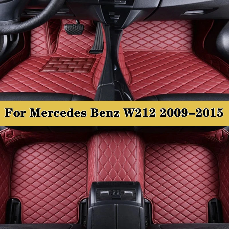 

Автомобильные коврики, автомобильные подставки для Mercedes Benz W212 2009-2015, защитный коврик, кожаные автомобильные интерьерные напольные коврики, задняя крышка