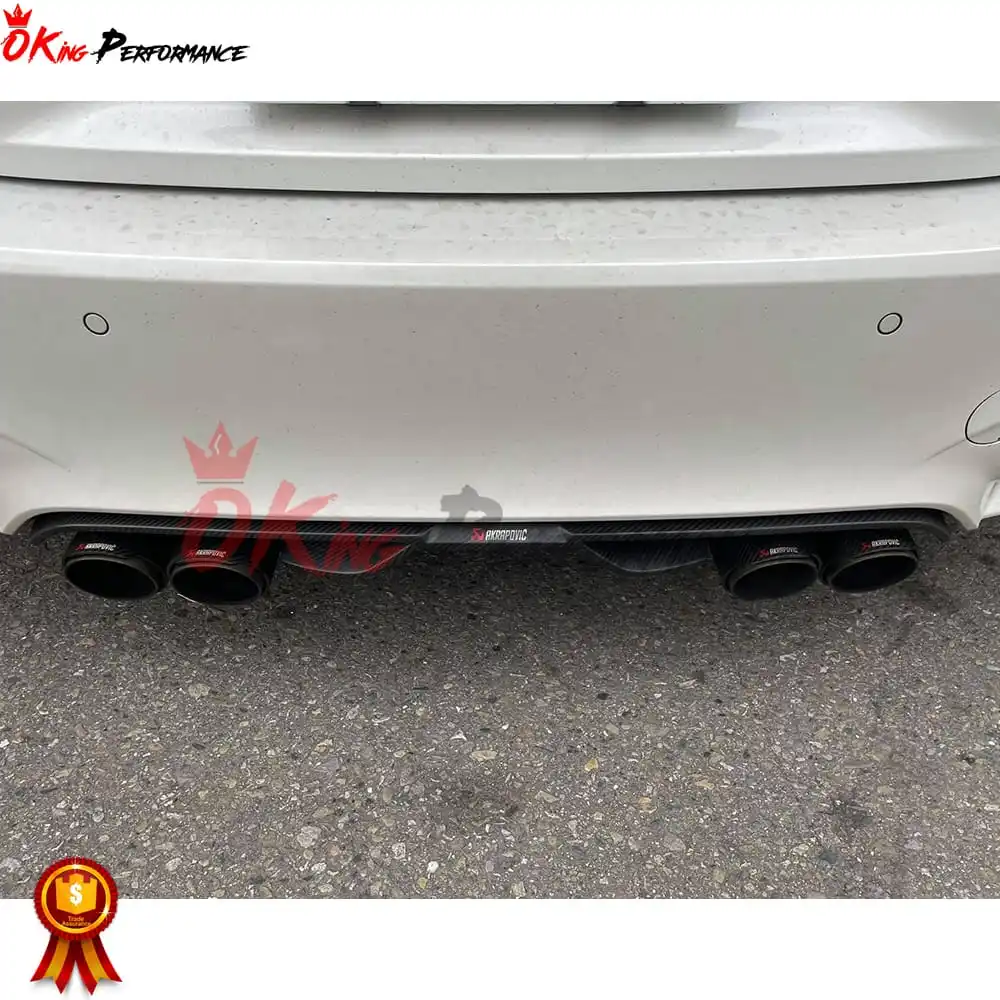 AK Style Carbon Fiber Rear Lip For BMWs M3 M4 F80 F82 F83 2014-2020