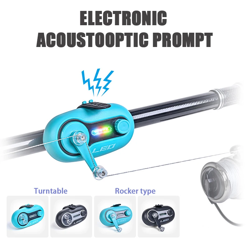 

Sound And Light Fishing Bite Alarm Buzzer On Sea Rod Loud Fast Siren Night Indicator 80DB Buzzer Electronic Tackle Tools