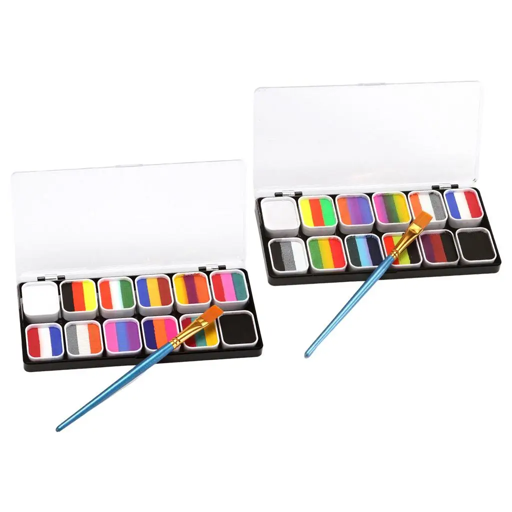 لوحة مكياج للأطفال والكبار، مجموعة مكياج للهالوين