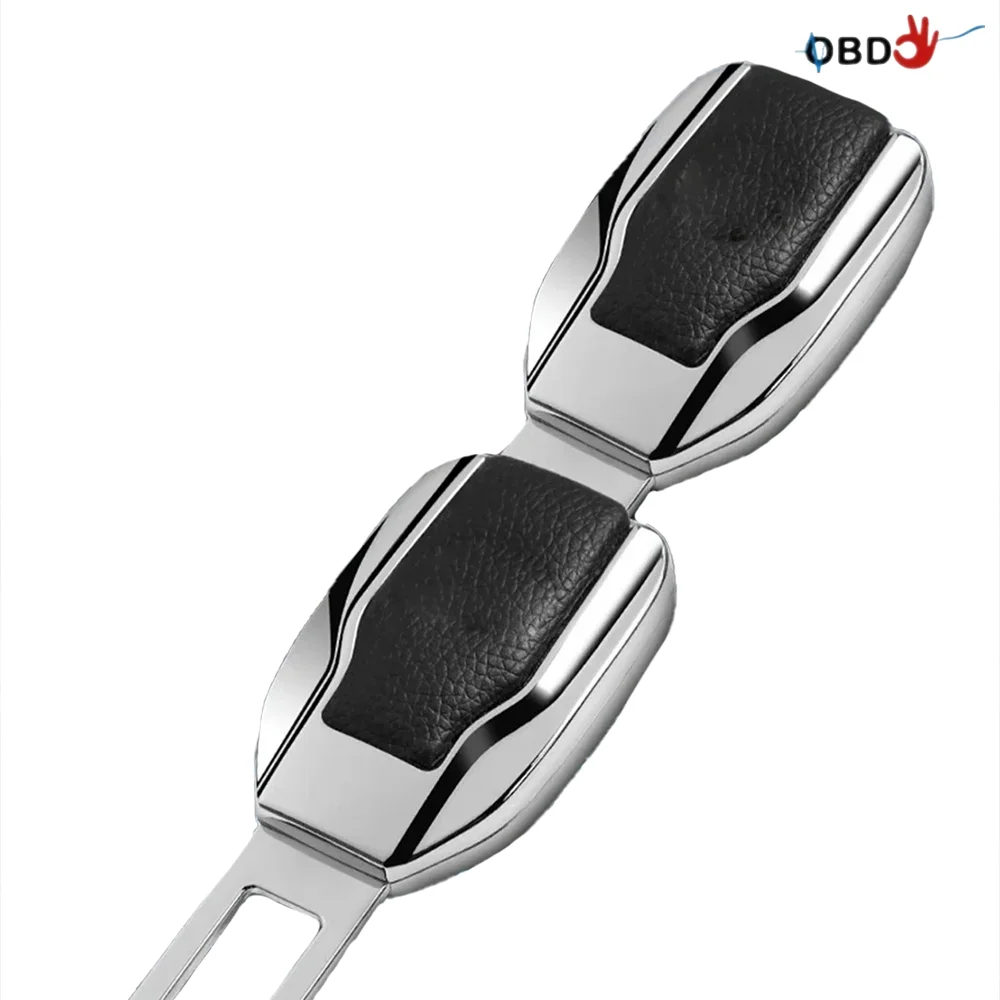 

Car Seat Belt Locker Carabiner Extender Clip Seatbelt Lock Buckle Plug Alloy Leather Auto Accessories with Logo for BMW/Ben-z