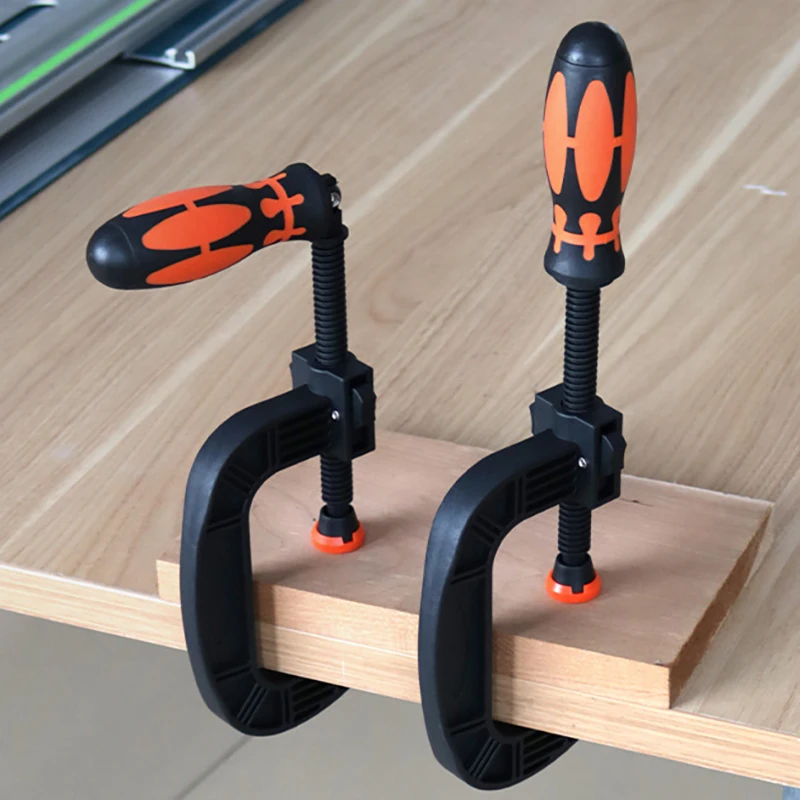 3inch Quick Rotatable Handle G-shaped Clamp C-shaped Plastic Woodworking Clamp Fixed Panel Clamping Carpenter Clip