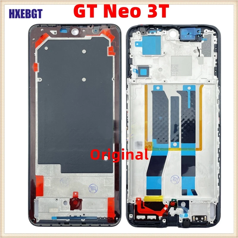 For Realme GT Neo 3T LCD Front Frame Chassis Middle Housing Bezel Smartphone  Repair Parts