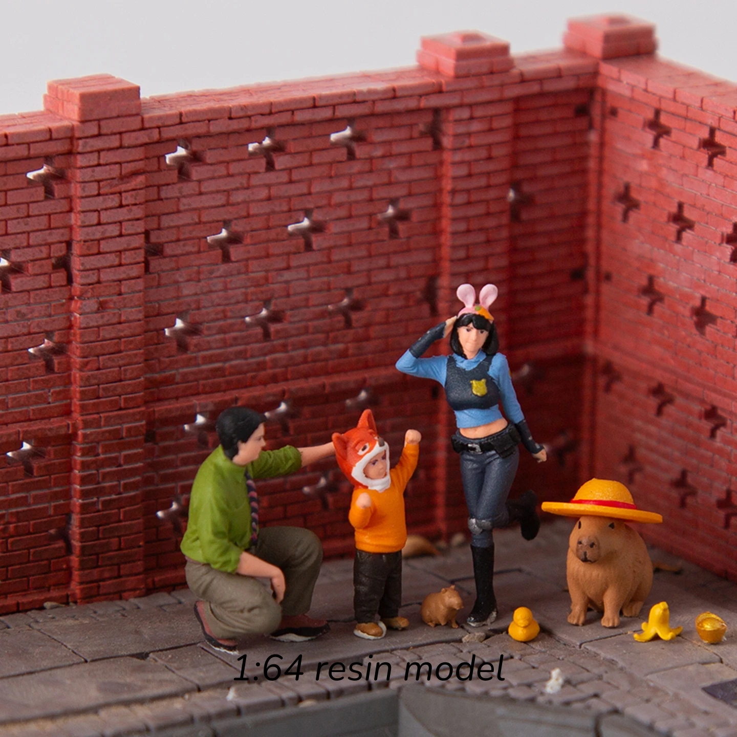 1/64 Scale Miniature Figures Decoration Minifigure Model Kit Model Props Creative Photography Display Collection Decoration