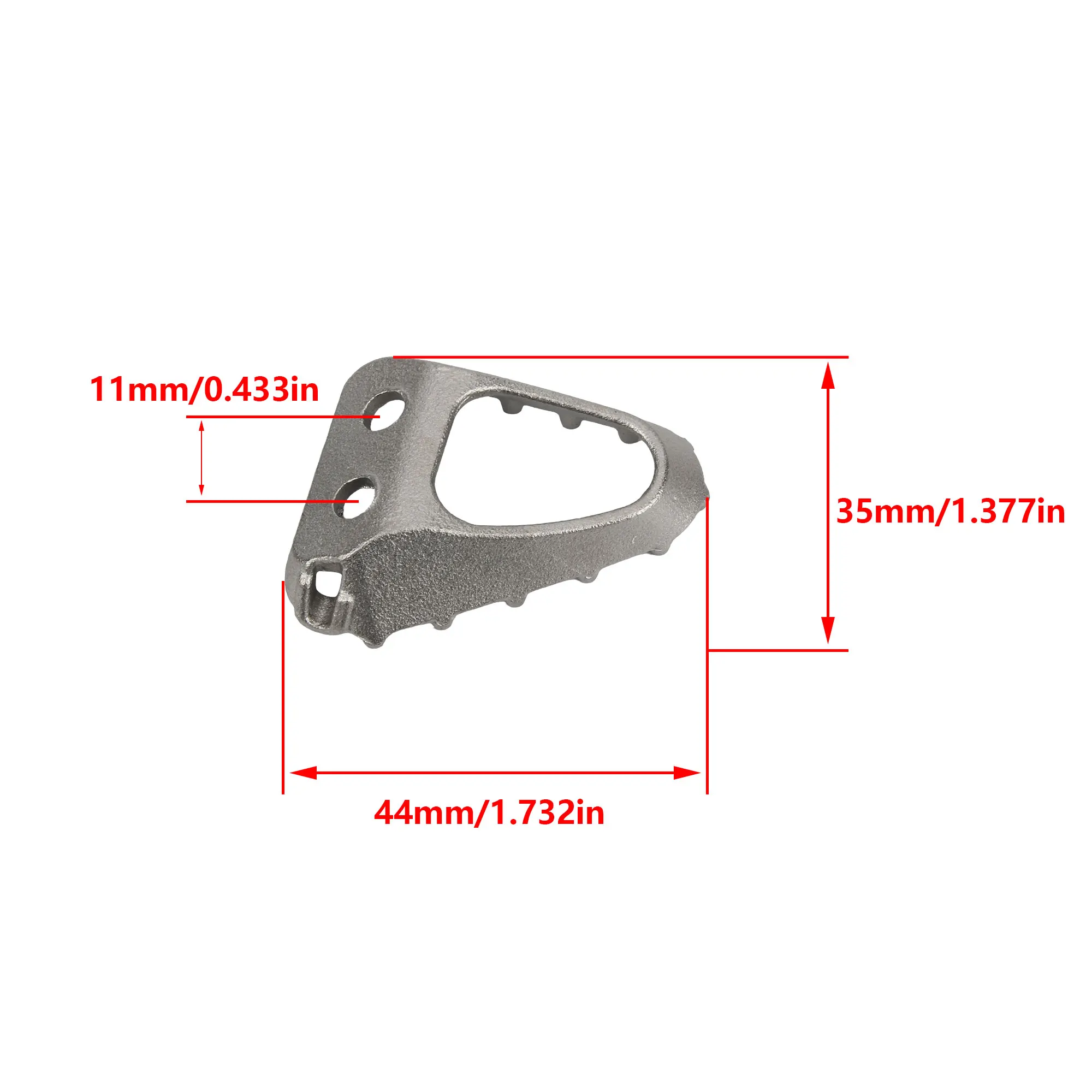 Motorcycle Standard Rear Foot Brake Lever Step Plate Peg Brake Pedal Tip Stainless Steel For KTM HUSQVARNA GASGAS Bike Motocross image 6
