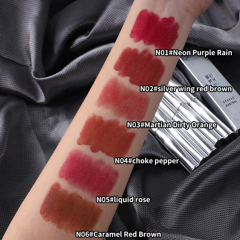 Natürliche Nude Samt Matte Lippenstift Wasserdichte Langlebige Lip Balm Feuchtigkeitsspendende Farbton Rot Lip Stick Sexy Frauen Make-Up Glanz Geschenk