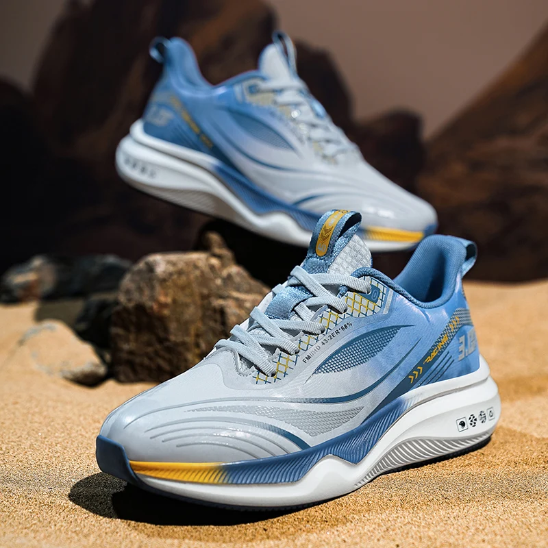 

Уличные кроссовки, мужская износостойкая повседневная обувь на толстой подошве, мужская удобная дышащая спортивная обувь на шнуровке, мужская обувь