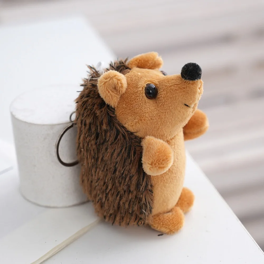 น่ารัก Little Hedgehog พวงกุญแจ Mini Hedgehog ตุ๊กตาตุ๊กตา Little Hedgehog จี้ตุ๊กตานุ่มน่ารัก Hedgehog Plush Keyring