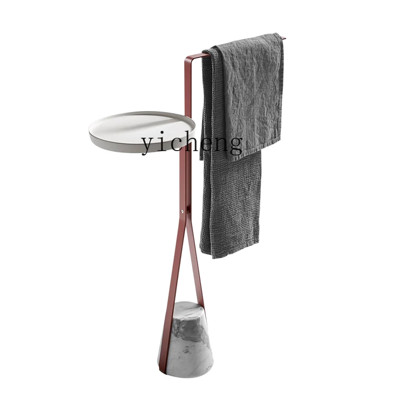 XL Marble Bathtub Storage Rack Bathroom Side Table Cosmetic Room Floor Towel Rack