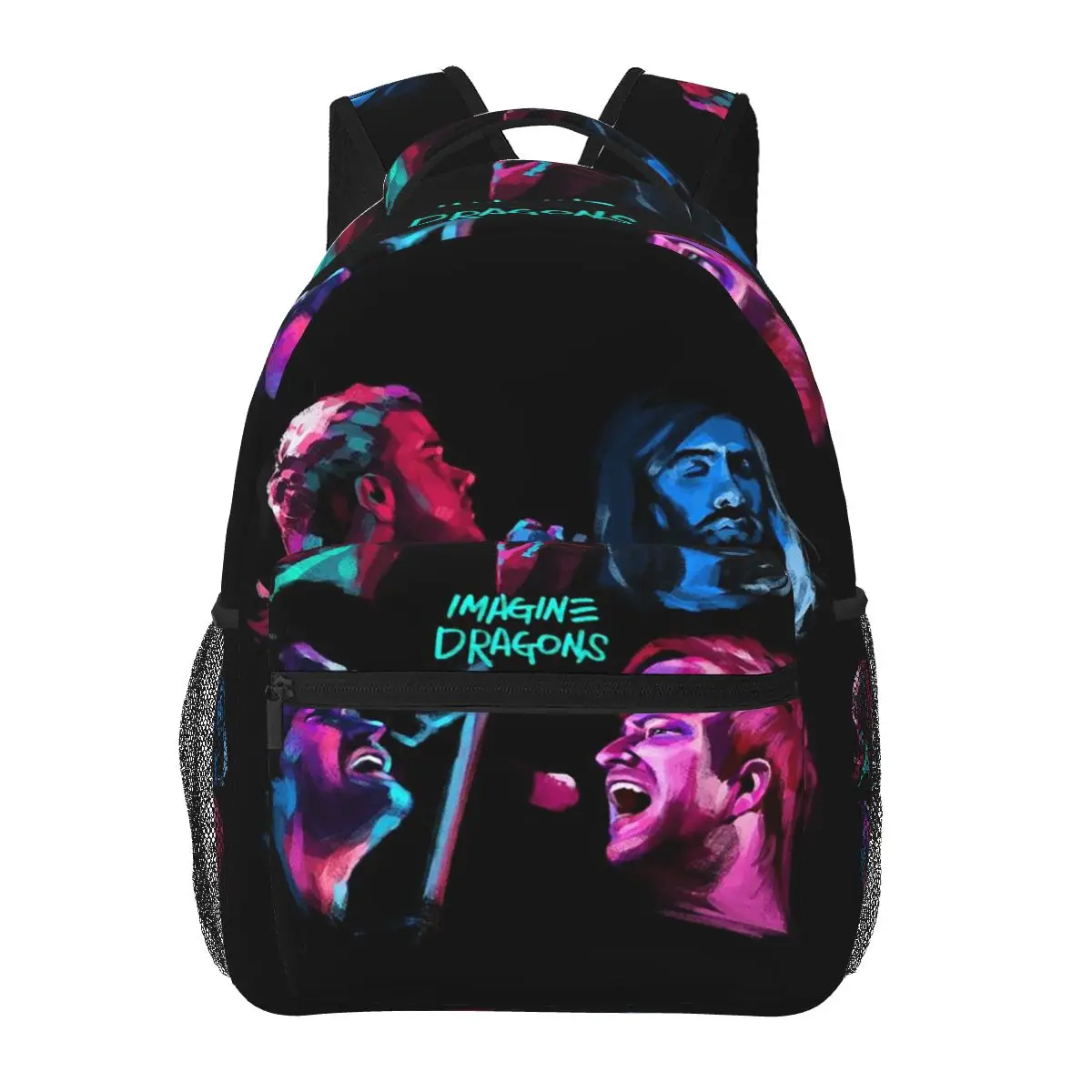 Limited Imagine Dragons Rock Band Cartoon Student Backpack School Bag Travel Daypack for Men Women Fashion Bookbag Shoulder Bags