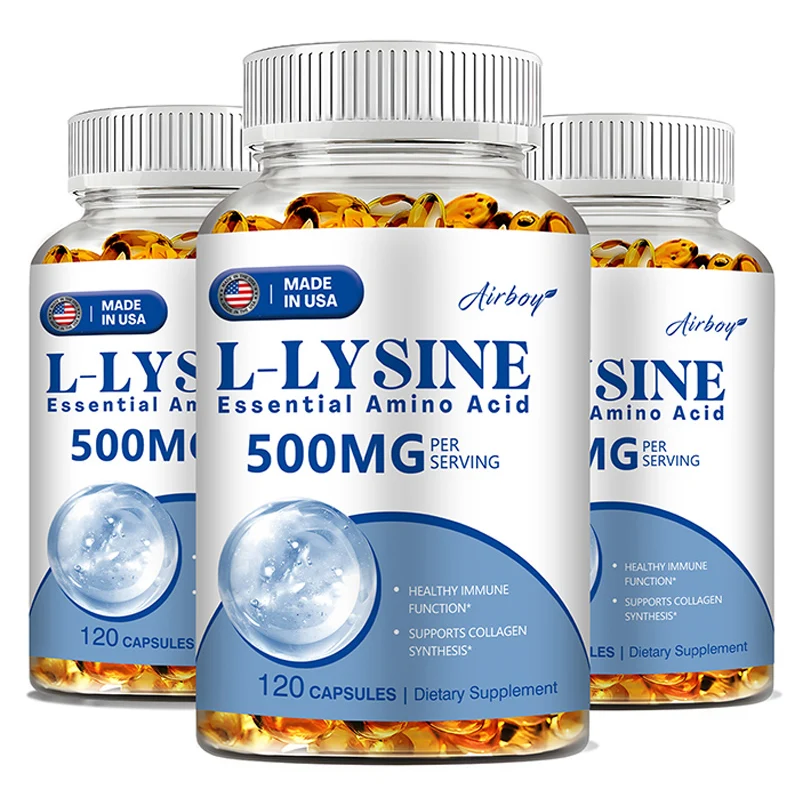 

L-Lysine - Supports Memory Focus Increase Body Performance Metabolic Energy Fitness Exercise Dietary Supplement