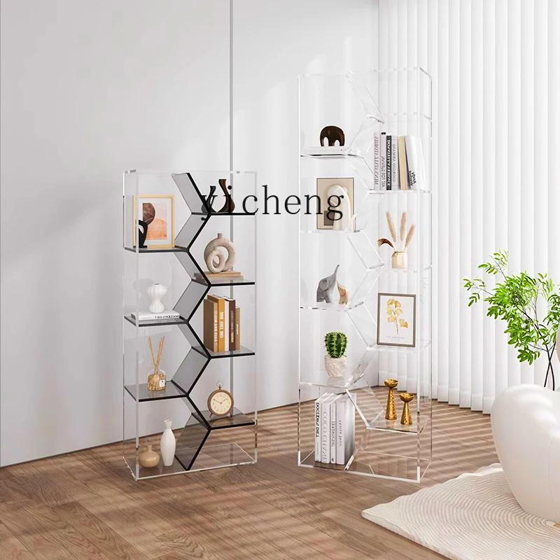 

LX Storage Cabinet Home Multi-Functional Organizer Shoe Rack Bag Rack Figurine Floor Stand