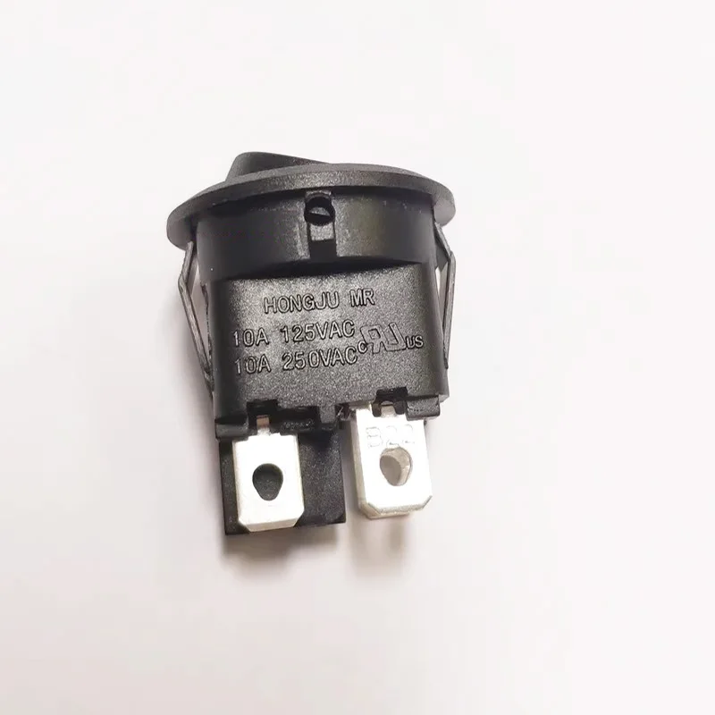 1PCS/LOT MR-6A-210-C5N-BB 4-pin 2-speed black round boat switch with hole 20MM