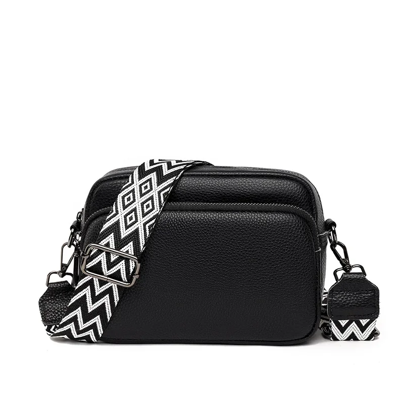 

Women Crossbody Bag Multi Space Fashion Design Sense Large Capacity PU Material Lightweight Single Shoulder Bag