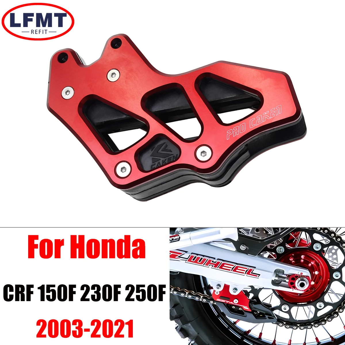 Motorcycle CNC Aluminum Chain Guide Guard Protector For Honda CRF 150F 230F 250F CRF150F CRF230F CRF250F 2003-2020 21 Dirt bike