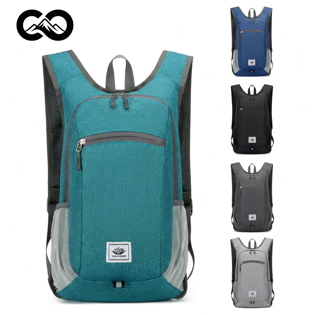 

15L Oxford Cloth Backpack Lightweight Outdoor Sports Bags Climbing Cycling Hiking Knapsack Portable Folding Bags for Traveling