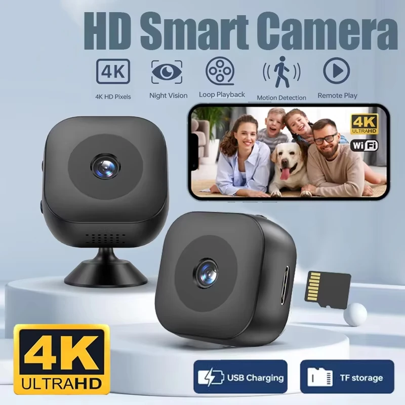 Mini Camera HD 1080P Covert Small Nanny Cam Video Recorder Full Color Night Vision High Definition WiFi Security Monitor 2025