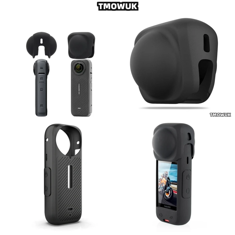 

For Insta360 X4 Ultra-Thin Silicone Sleeve With Waterproof Coating | Durable Lens Cap & Easy Snap-On