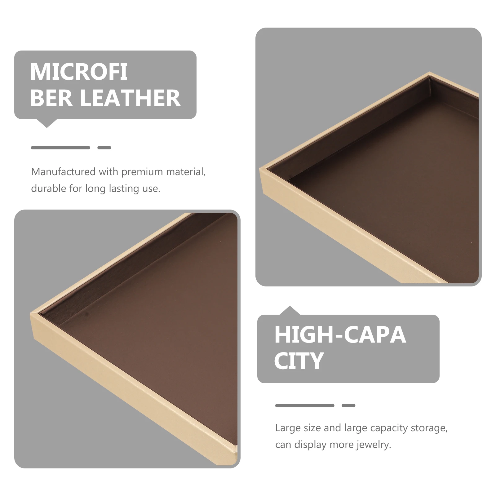

Jewelry Storage Tray Large Capacity Desktop ganizer Brushed Protective Plate Home Decor Dresser Table Top
