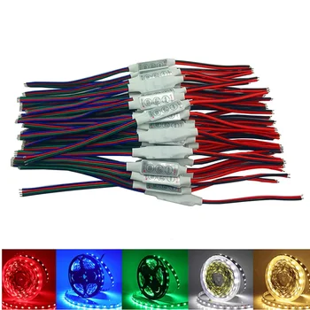 Mini 3 Tasten RGB Controller DC 12V 24V 6A Helligkeit Dimmer 4 Pin Draht für Konstantspannung LED 2835 5050 Farbstreifen Licht