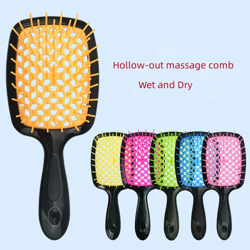 Women\'s Hair Combs Wide Teeth Air Cushion Comb Women Scalp Massage Comb for Hair Hollow Out Salon DIY Combs Hairdressing Tool