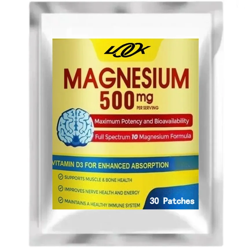 

Комплекс глицината и малатина магния с витамином D3 — пластыри максимального впитывания для костей, сердца, сна, нервов — 30 пластырей