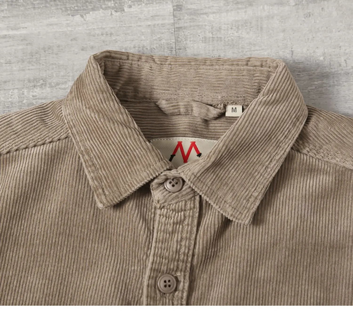 100% Cotton Corduroy Men\'s Shirts Retro 2024 Spring Long Sleeve Solid Casual Loose Tops Amekaji Male Cargo Work Wear Blouses