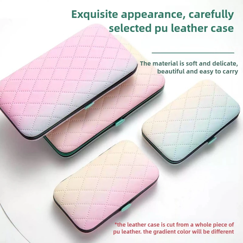 Profesjonalny zestaw do manicure i pedicure ze stali nierdzewnej - zestaw 7/10/18 elementów z precyzyjnymi narzędziami do pielęgnacji paznokci, zawiera etui podróżne