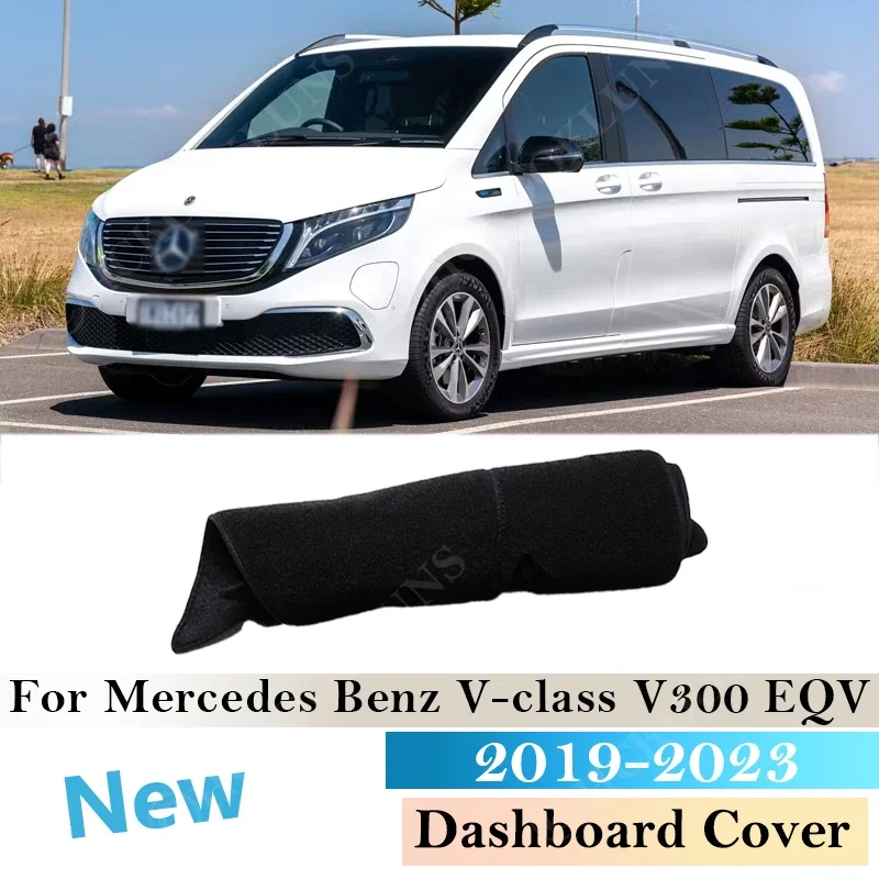 

Для Mercedes Benz V-class V300 EQV 300 2019 ~ 2023 крышка приборной панели защитная накладка противоскользящий коврик солнцезащитный коврик Dashmat ковер 2022 2021