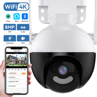 8MP PTZ WiFi IP Camera 4K Outdoor AI Human Detection Two-Way Audio Video Surveillance ICSEE Wireless 4MP Security CCTV Camera