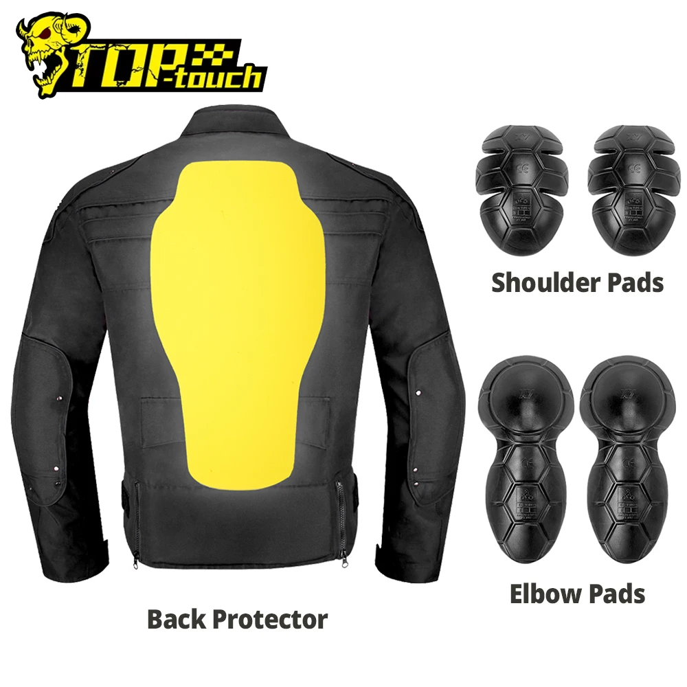 Universal Motorcycle Jacket Insert Protective Gear PU Shoulder Elbow Pads Back Protector Anti-Fall Motorbike Body Protection Pad