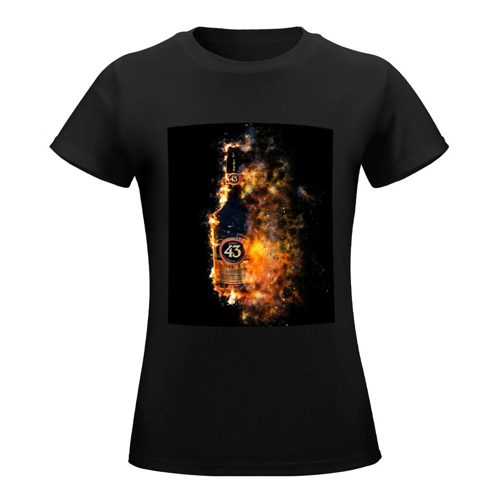 Licor 43 on fire (quarante i tre) T-Shirt Female clothing aesthetic clothes graphics female Women tops