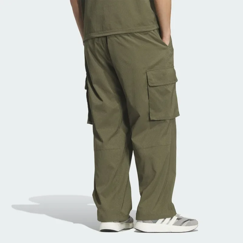 Adidas Four Seasons Unisex Tooling Woven Loose Retro Trousers for men women Training & Daily Wear KS1178