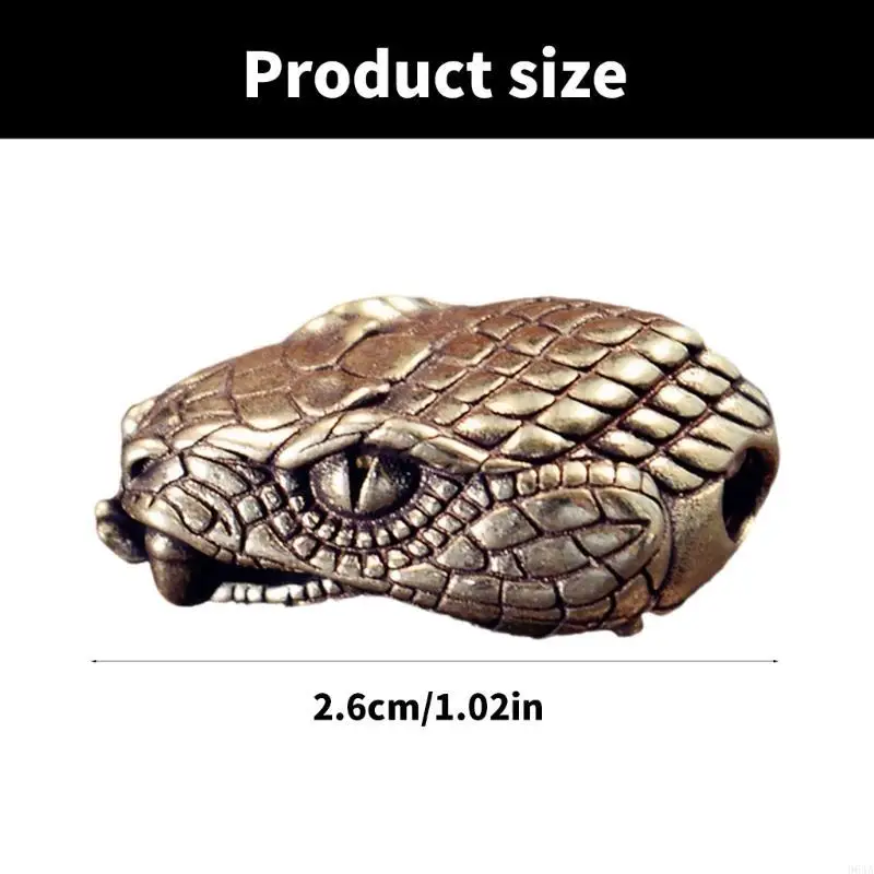 

Stylish Snake Head Metal Beads for Crafting and Decoration DIY Accessories 964A