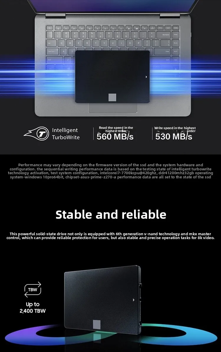 Interface EVO 250G 500G 1T 2T 4T SSD SATA3