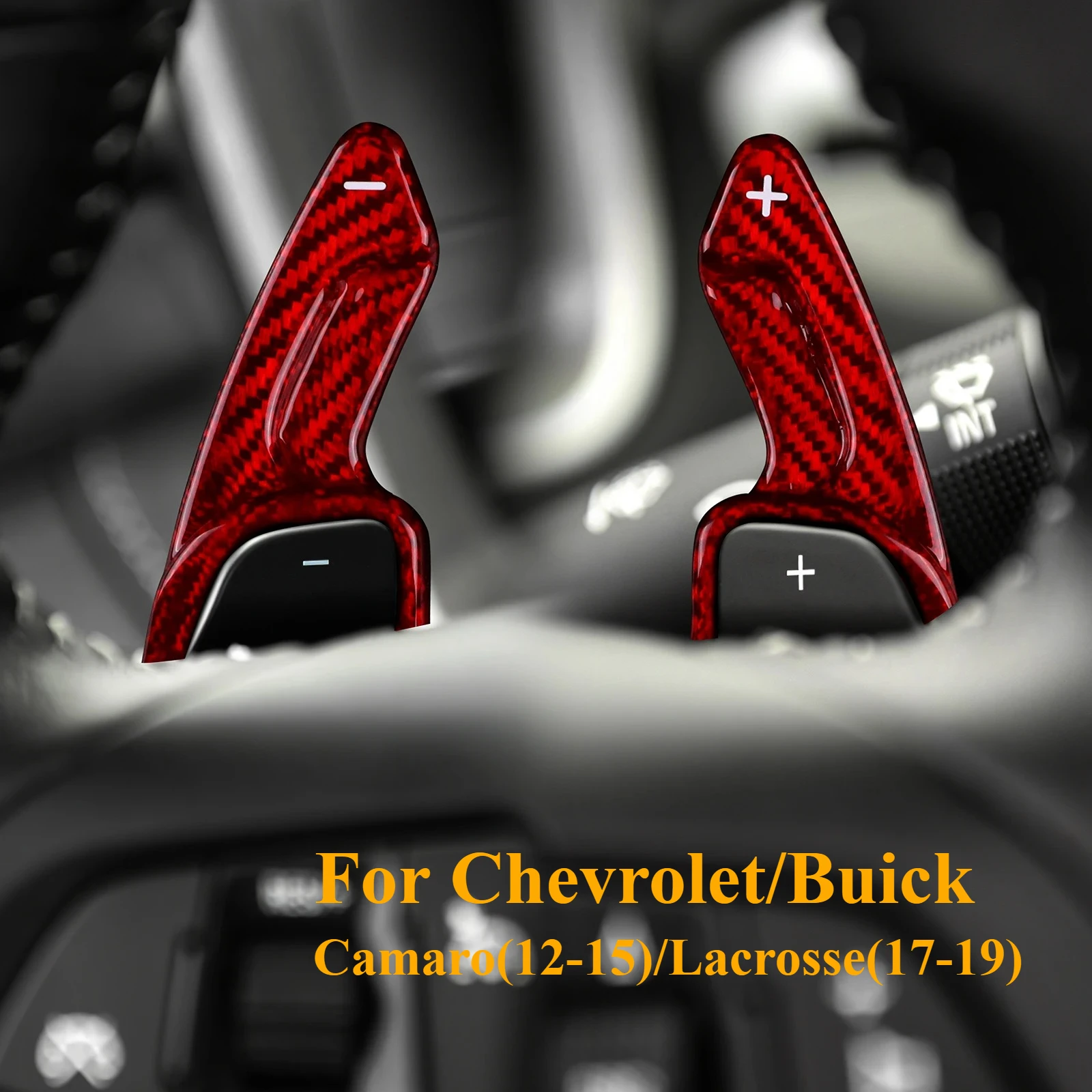 

Carbon Fiber Steering Wheel Paddle Shifter For Chevrolet Camaro C7 2016-2019 Car Interior Accessories Upgrade Replacement Trim