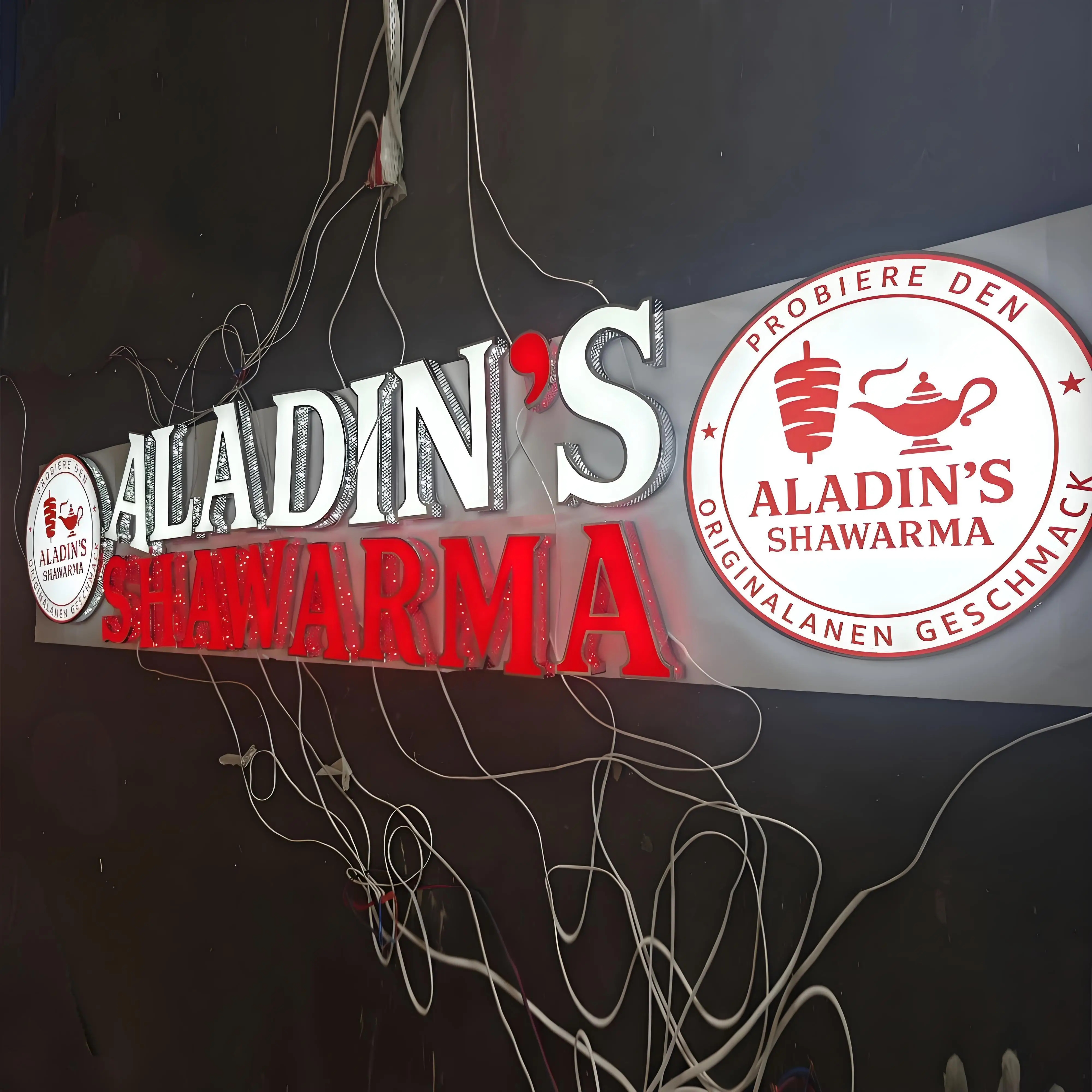 Custom Made Outdoor 3D LED Sign Shopfront Big LED Channel Letters Luminous Acrylic Business Signboards