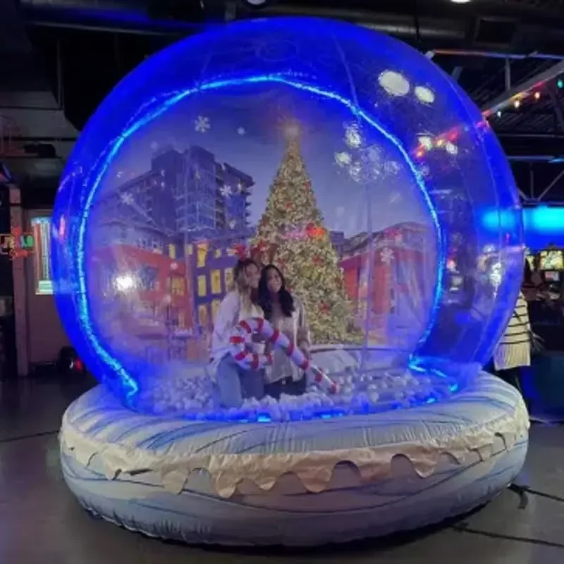 

Transparent Inflatable PVC Christmas Tent Snow Globe Dome Portable for Songfa Events Parties Photo Booth Rental Playground