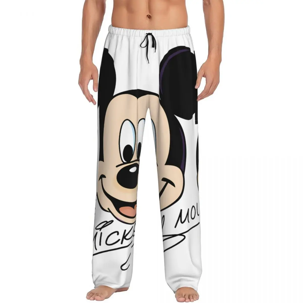 

Minnie Mickey Mouse Cartoon Animation Donald Duck Pajama Pants for Men Sleepwear Lounge Sleep Bottoms Stretch with Pockets