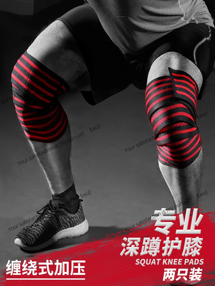 Knee Squat Pads, Fitness Straps, Sports Guy, Deadlift Pads, Wrapped Bandages Strength Training