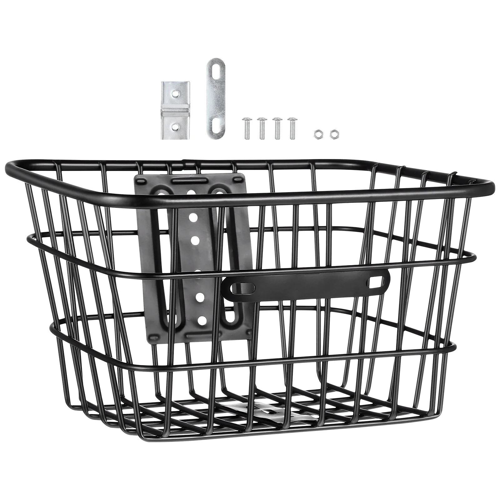 

Iron Wire Basket Bike Front Basket Organizing Storage Basket Holder Front Handlebar Riding Bike Storage Gadget Bike Accessory