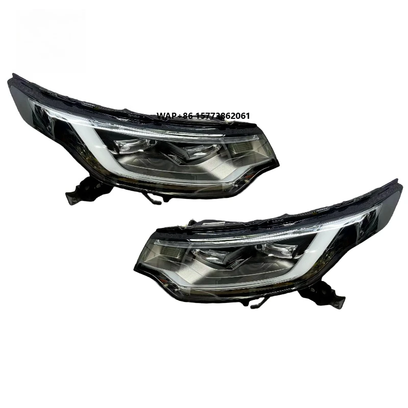 

For LR Discovery 5 Auto LED Headlights 2017-2020 Car Front Lamps Assembly with Dual Projector Lens Condition Accessories